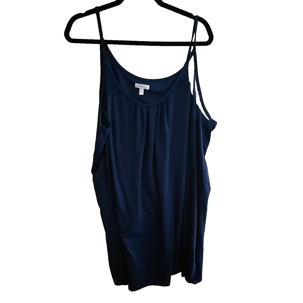 Secret Treasures‎ Navy Blue Sleeveless Cami Tank Top Sleepwear Womans Plus Sz 4X